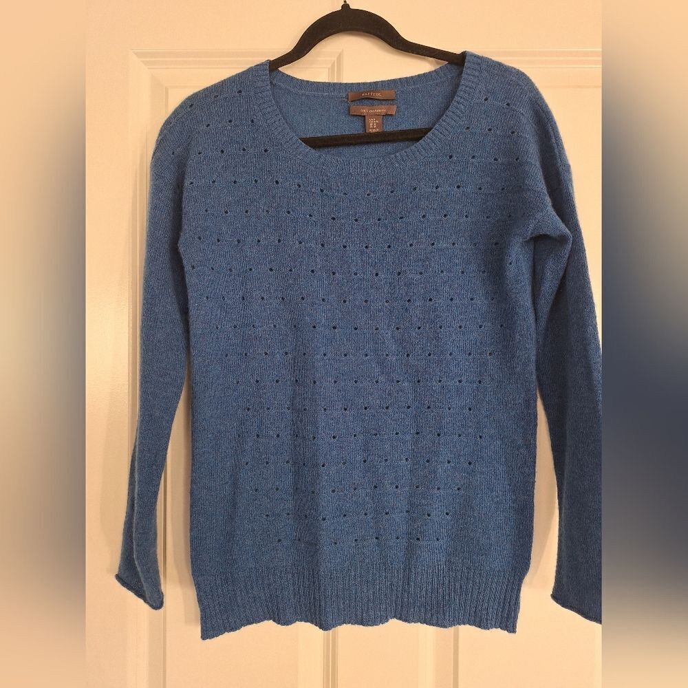 Saffron blue cashmere swester size M‎